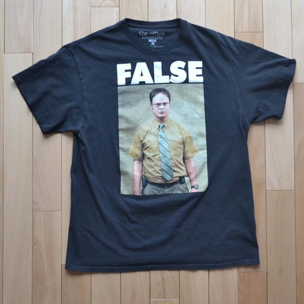 The Office Short Sleeve Tee Ripple Junction FALSE Graphic Dwight
